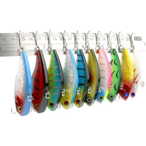 100pcs VIB Lure 18G 7.5CM HENGJIA Plastic vib isca artificial 2016 Fishing Lures Hard Fishing Tackle Sinking Fishing Wobbler