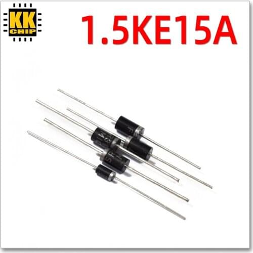 20pcs/lot 1.5KE15A Unidirectional Channel 15V TVS DIODE DO-201AD