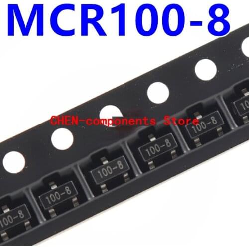 50pcs MCR100-8 SOT-23 100-8 SMD triode SCR