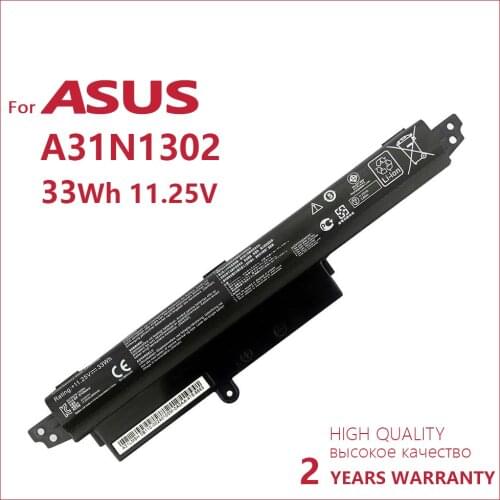 A31LMH2 A31N1302 New Laptop Battery For ASUS Vivobook X200CA X200M X200MA F200CA 11.6" Notebook Ultrabooks 11.25V 33WH