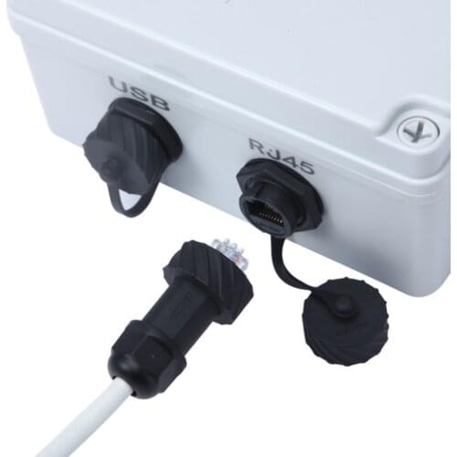 High-quality RJ45 aviation plug socket, network cable waterproof connector, waterproof network connector