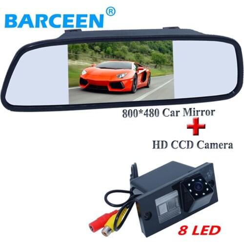 Sunvisor placement+origianl +800*480 resolution +170 wide angle car rear camera with car screen monitor for HYUNDAI H1