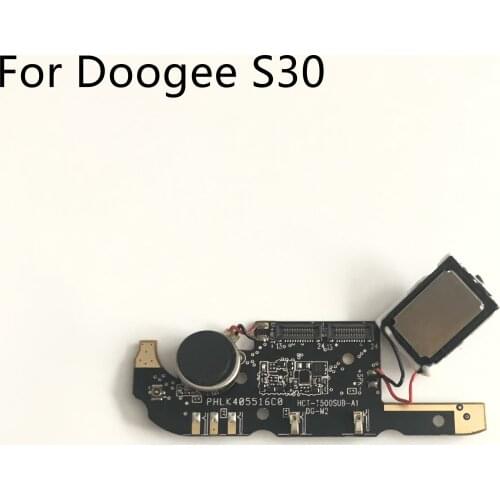 Used USB Board + Vibration Motor + Loud Speaker For DOOGEE S30 MTK6737 Quad Core 5.0"HD 1280x720 Smartphone + Tracking Number