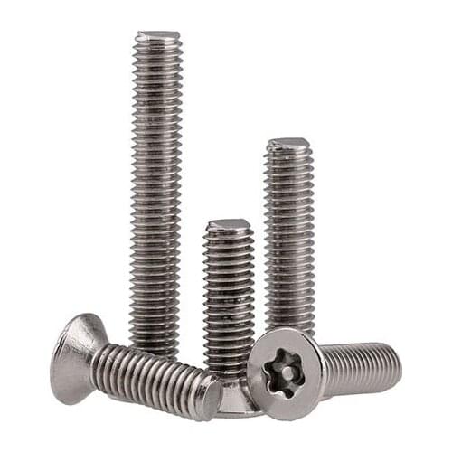Stainless steel M3 x 5 6 8 10 16 20 trox drive Anti-theft bolt screw countesunk head electronic Audio DIY model proof demolition