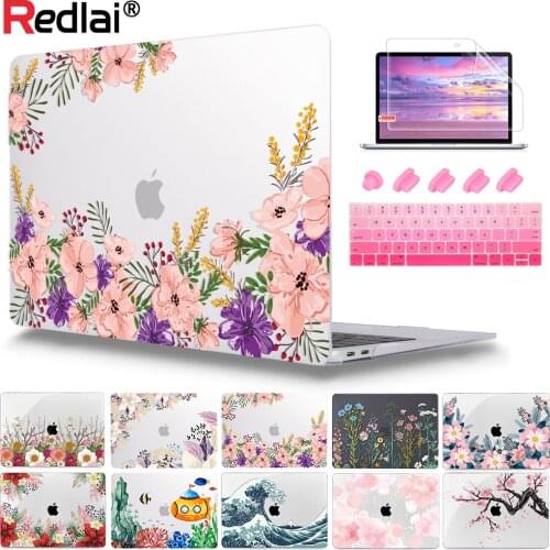 Redlai for MacBook Pro 13 inch Case 2020 A2338 A2251 Print Patten Hard Cover for Mac Air Pro Retina 11 12 13 15 16" A2337 A2179