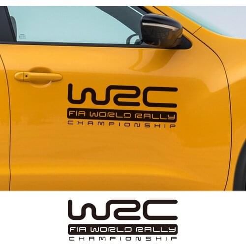 Car Body Decor WRC Stickers For BMW E46 Peugeot 206 Toyota RAV4 Audi A4 B8 A3 Ford Focus 2 VW Golf 4 Passat B6 Honda Accessories