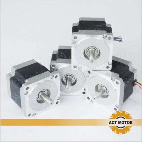ACT Motor 4PCS Nema34 Stepper Motor 34HS9456 1090oz-in 99mm 5.6A 4-Lead 2Phase CE ISO ROHS CNC Router