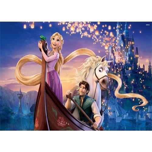 Rapunzel Children’s Birthday Party Photo and Photography Background Cloth Princess Decoration Arrangement 127X70cm Supplies