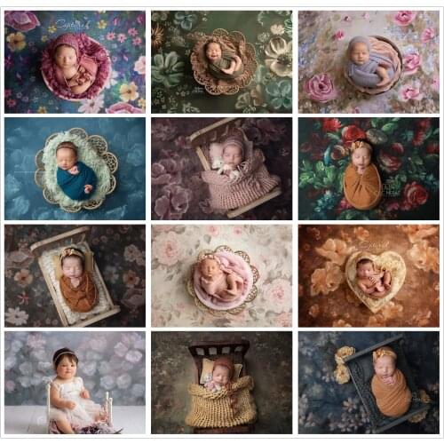 Photography Backdrops Oil Painting Abstract Texture Flowers Newborns Kids Portraits Studio Photo Background Birthday Baby Shower