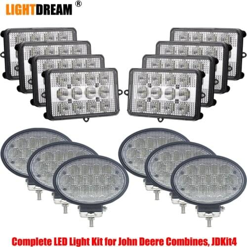 Oval 39W led work lights 60W Led headlight For John Deere 9400,9410,9450,9500,9510,9550,9560,9600,9610,9650,9660 Tractors 1kit