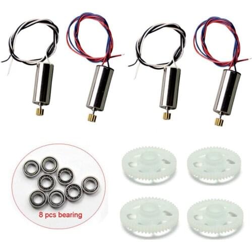 Hubsan X4 H502E H502S H507A H216A Quadcopter RC drone Spare Part 8pcs upgrade bearing 4pcs engines motor 4pcs gear set part kit