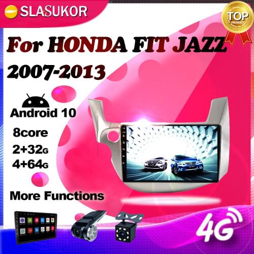 Android 10.0 Multimedia Player For HONDA FIT JAZZ 2007- 2012 2013 Right Navigation 4G Car Auto Radio GPS Keine No 2din 2 din DVD