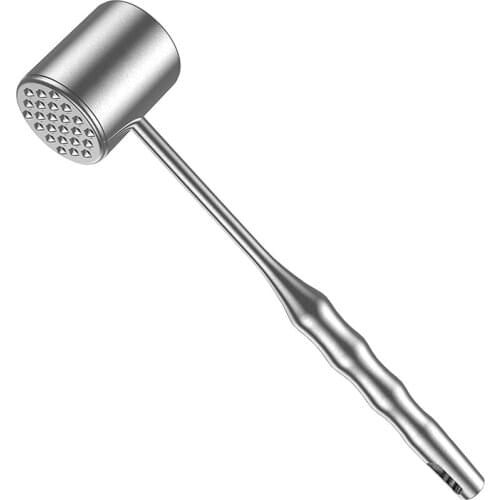 Meat Tenderizer - Stainless Steel Steak Metal Tenderiser Mallet, Double-Sided Meat Hammer for Kitchen Tools & Gadgets