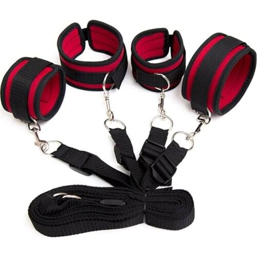 Adult Games Bed Restraints Bondage Handcuffs Sex Toys Sex Products Tool Fixed Hand Ankle Erotic Sex Toys For Couples PG0118