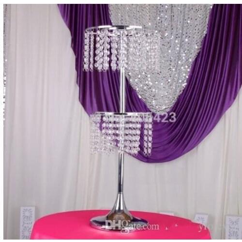 Newest flower stand crystal centerpieces wedding decoration wholesale elegant new design fashion flower stand 10pcs/lot