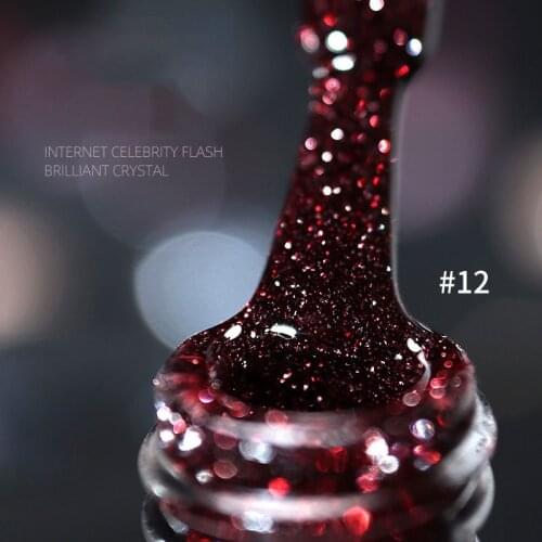 New Arrival Explosion Diamond Glue Nail Art Crystal Diamond Bundi Powder Nail Polish Glue TSLM1 12 Colors