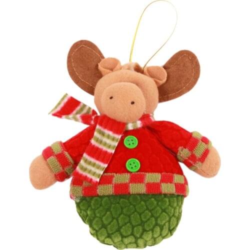 New Hang Ornaments Snowman Christmas Doll Christmas Tree Decoration Supplies Hanging Elk Santa claus Pendant Toy Home Decor