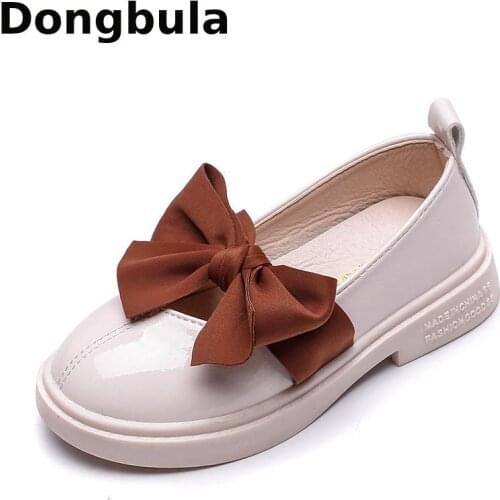 4-10 Years Princess Shoes For Girls Wedding School Girls Leather Shoes Spring Autumn Kids Dress Party Shoes Bow Children Flats