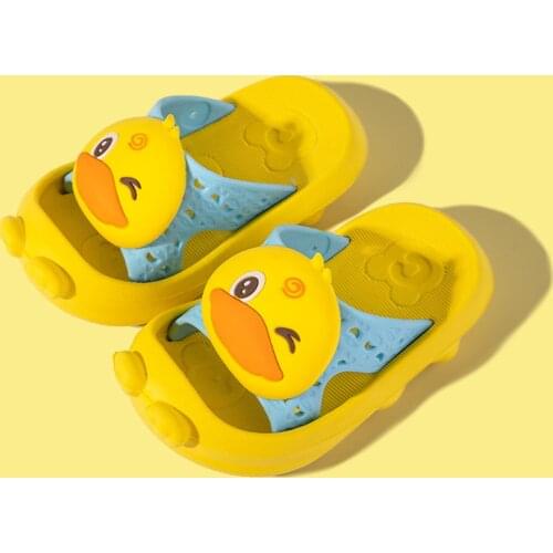 New Children Summer Sandals Soft Beach Shoes Baby Boys Girls Cartoon Non-Slip Slippers Shower Slipper EVA Soft Sole Sandals