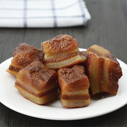 Dining room hall hotel restaurant eating victualing house refectory decor bouilli braised pork block fake simulation food model