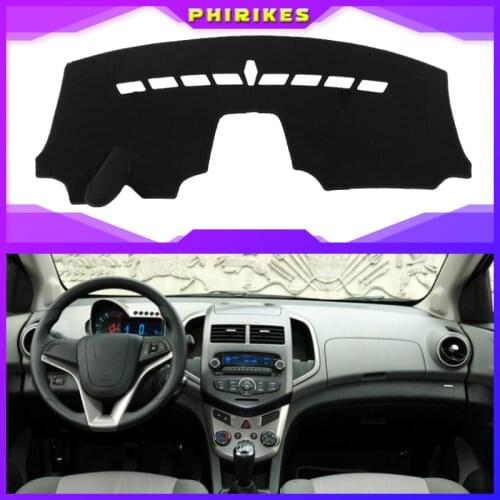 Car Inner Auto Dashboard Cover Dashmat Pad Carpet Sun Shade Dash Board Cover For Chevrolet Sonic AVEO Holden Barina 2011~2018