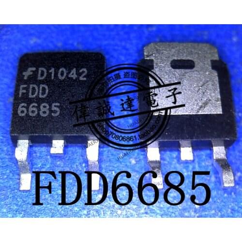 1Pieces New Original FDD6685 6685 TO-252 1.5 In Stock Real Picture