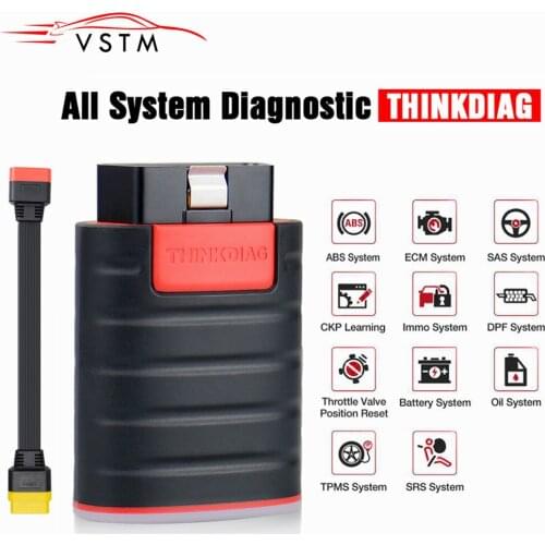 2021 Newest ThinkDiag full system OBD2 Scanner easydiag Car Diagnostic Tool with 16 reset function easy diag with obd2 cable