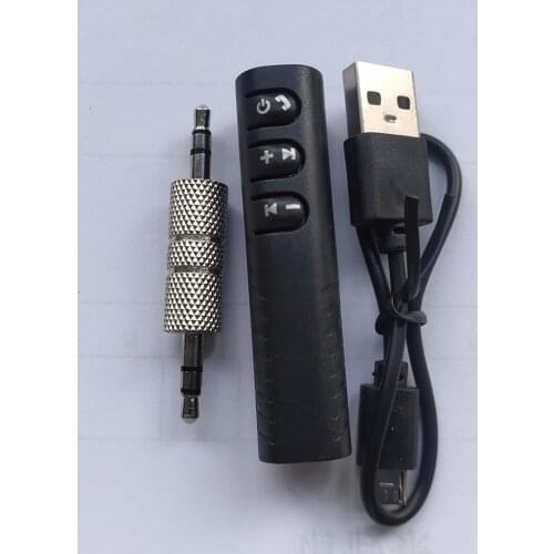 3.5mm jack Bluetooth-compatible Car Kit Hands free Music Audio Receiver Adapter Auto AUX Kit for Speaker Headphone Aux