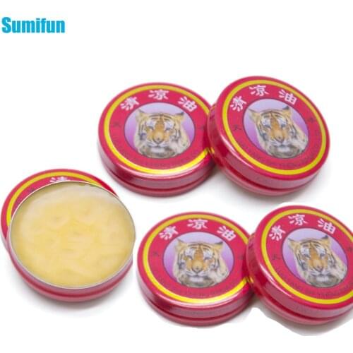 Sumifun 3pcs Tiger Balm Cool Cream Essential Oil Family Red Muscle Rub Aches Cream For Pain Relief Ointment D1560