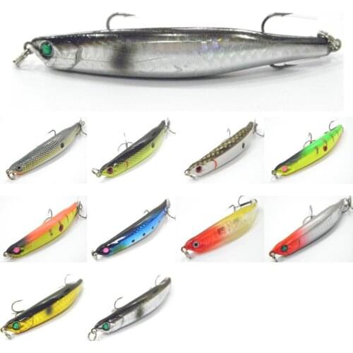 5PCS Fishing curved Lure Lures Floating Minnow artificial bait hook 11cm/12g 9cm/8g Free shipping