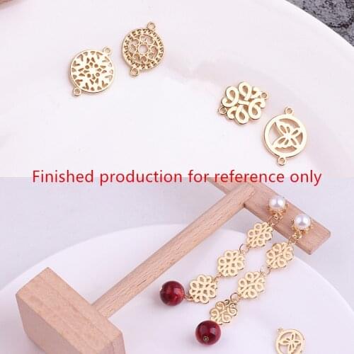 50pcs/lot flowers core decoration geometry shape alloy floating locket charms diy jewelry earring/bracelet pendant accessory