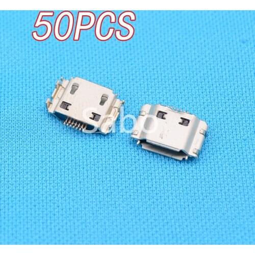 50pcs Micro USB Jack Connector Female 7 pin Charging Socket For samsung I9000 S8000 S5630C S5620 S5660 I8910 I9003 I9008 I9020