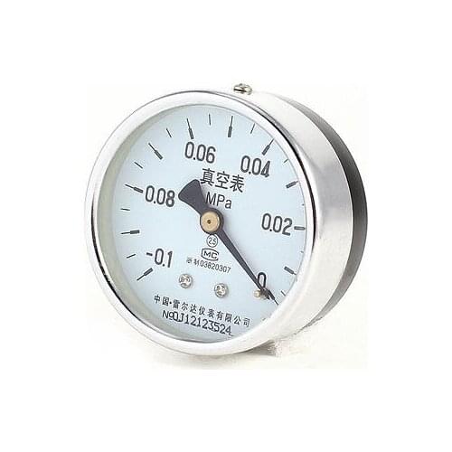 60mm -0.1 ~ 0 MPa M14x1.5 Thread 2.5 Class Lower Mount Vacuum Gauge