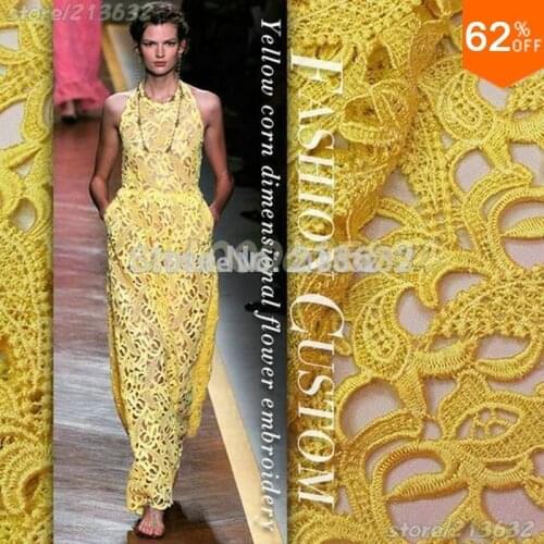 PQYY91 african guipure lace water soluble chemical lace hollow out african chemical lace water soluble tecido feltro wedding