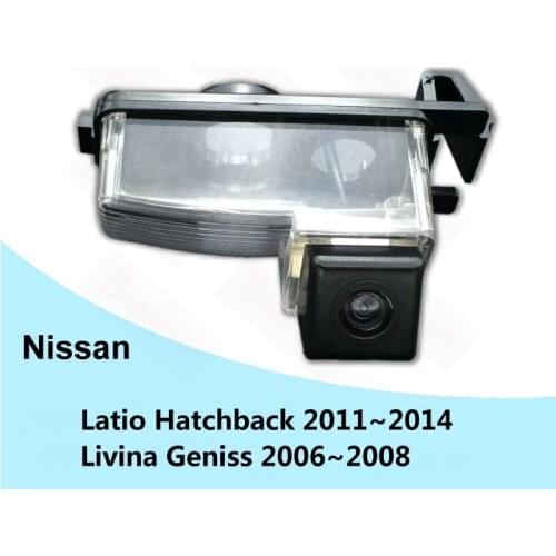BOQUERON for Nissan Latio Hatchback / Livina Geniss Reverse Parking Backup Camera HD CCD Night Vision Car Rear View Camera