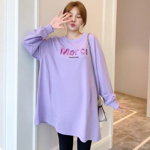 B0815# Maternity Clothes Spring Autumn Long Sleeves leisure fashion Loose Stylish Tops for Pregnant Women Pregnancy Clothes