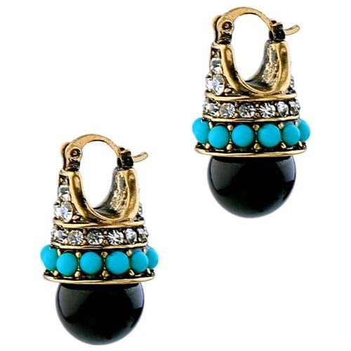 Free shipping 6 pair/ lot fashion women jewelry accessories new design Bijoux Vintage Stud Earring Acrylic Pierced earrings