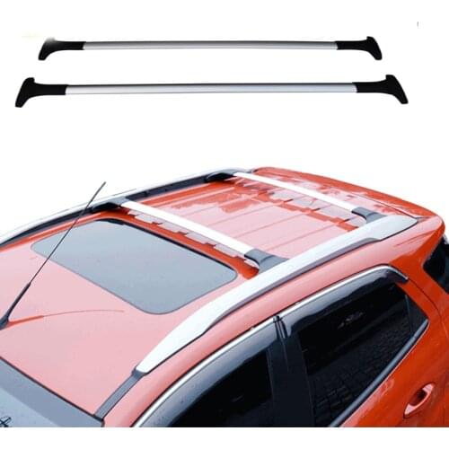Aluminum Alloy Side Bars Cross Rails Roof Rack Luggage Carrier Rack for Ford Ecosport 2013 2014 2015 2016 2017 Car Accessories