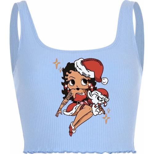 DAILOU Women's Cropped Tank Tops