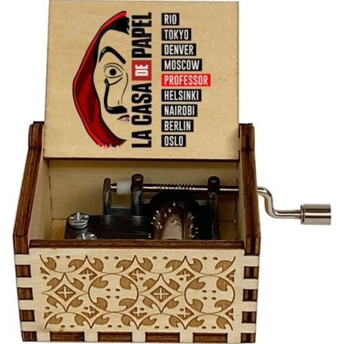 Wooden Music Box Goodbye Friends Family Decoration Christmas Gift Wooden Christmas Gift Music Box