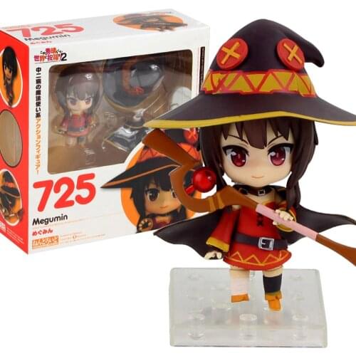 KonoSuba Gods Blessing on This Wonderful World 2 Megumin #725 Anime Figures Cute Girl Toys Action Figurine PVC Model Figma Doll