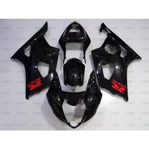 GSX-R600 2004 - 2005 K4 Fairings GSX R 600 2004 Body Kits GSX-R600 2005 glossy Black Full Body Kits