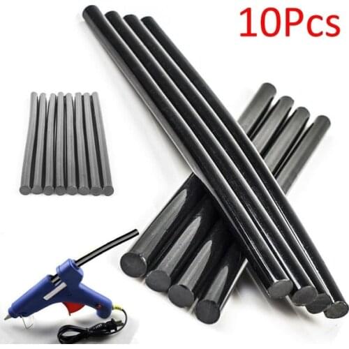 10Pcs 7mm Black Hot Melt Glue Sticks For Electric Glue Gun Craft Album Alloy Accessories Car Dent Paintless Removal Hand DIY Rep