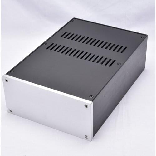W220 H100 D311 Full Aluminum Chassis JC2210 Power Cabinet Case Amplifier Headphone Amplify Preamplifier Enclosure