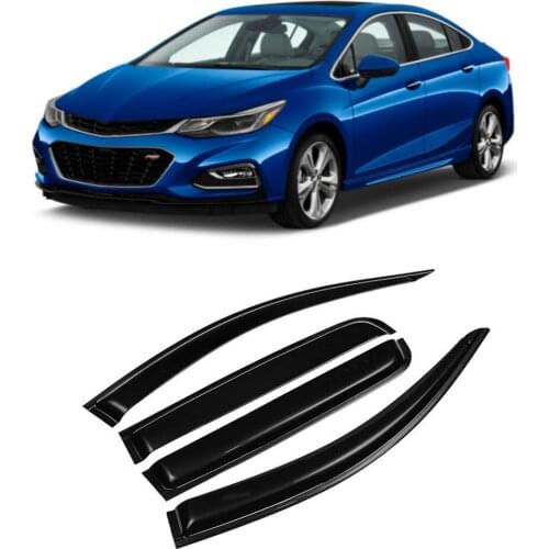 Door Window Visor Wind Rain Sun Smoke Guard Deflector Vent Shade Raincoat for Chevy Chevrolet Cruze Sedan Hatchback 2017-2020