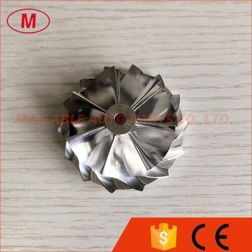 KP39 43.00/53.00mm 7+7 blades high performance turbocharger milling/aluminum 2618/Billet compressor wheel