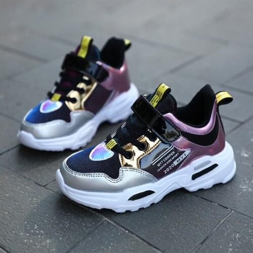 Spring/Autumn Kids Shoes Girls Casual Shoes Leather Waterproof Children Sneakers Winter Outdoor Students Running Sneakers Plush