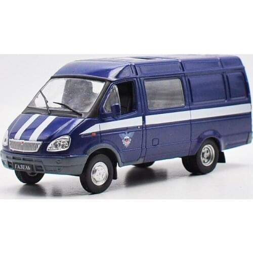 Diecast 1:43 Scale Russian Business Bus Car Police Van Vehicle Model Static Collection Ornaments Collectible Toys Display Gifts