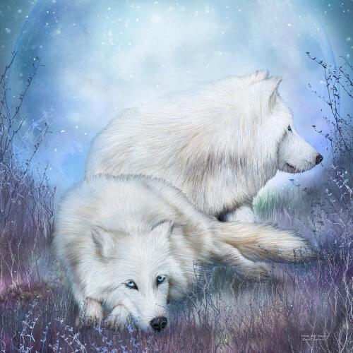 PDMDOG Diamond Painting Wolf Full Drill Square Handicraft Kit 5D Diamond Embroidery Animal Snow Needlework Handmade Gift