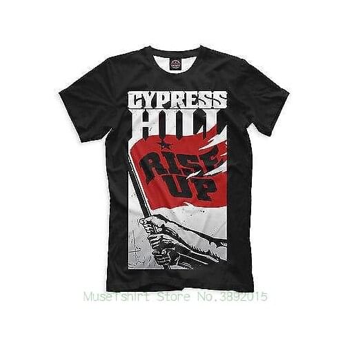 New T-Shirt Music Cypress Hill Rise Up Cool Designe Hq Print Tops Tees Printed Men T Shirt